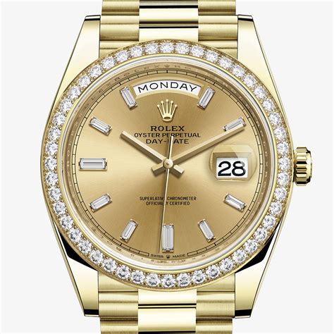 40 mm gold rolex|40 mm rolex date just.